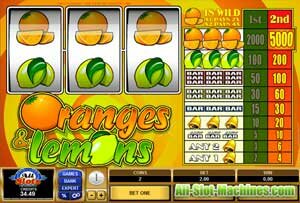 Oranges and Lemons slot